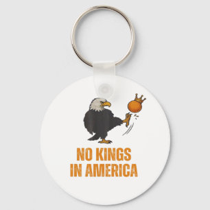 No Kings In America We The People Political Vintag Keychain