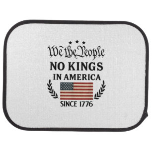 No Kings In America We The People Retro Classic Car Floor Mat