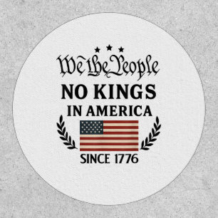 No Kings In America We The People Retro Classic Patch
