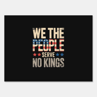 No Kings In America We The People Sign