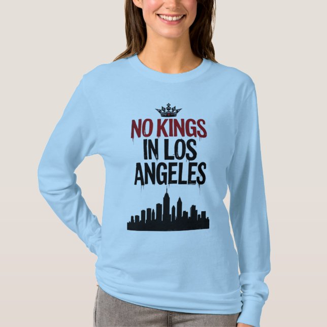 No Kings in Los Angeles — Urban Rebellion T-Shirt (Front)