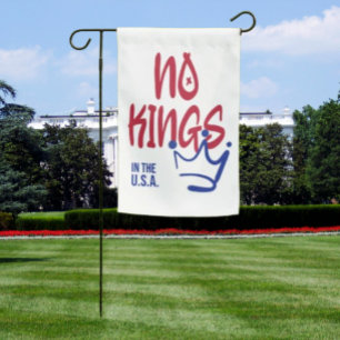 No Kings in the U.S.A. Garden Flag
