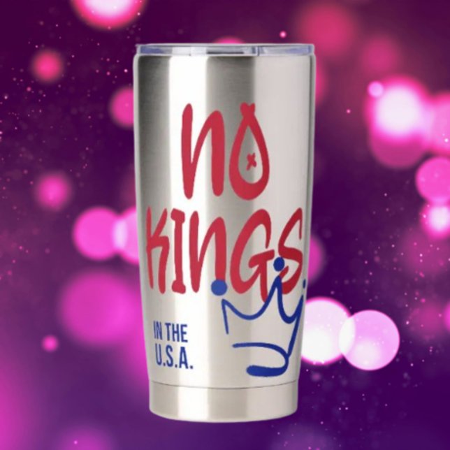 No Kings in the U.S.A. Thermal Tumbler – Hot Drink (Creator Uploaded)
