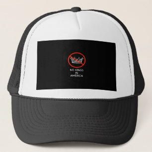 No Kings In The USA America Say No King Crown Clas Trucker Hat