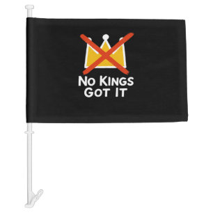 No Kings It - Defiant To The People Anti-Tyranny 1 Car Flag