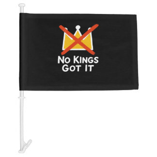 No Kings It - Defiant To The People Anti-Tyranny 1 Car Flag