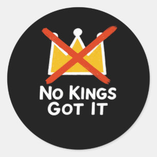 No Kings It - Defiant To The People Anti-Tyranny 1 Classic Round Sticker