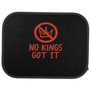 No Kings It Patriotic Style Car Floor Mat