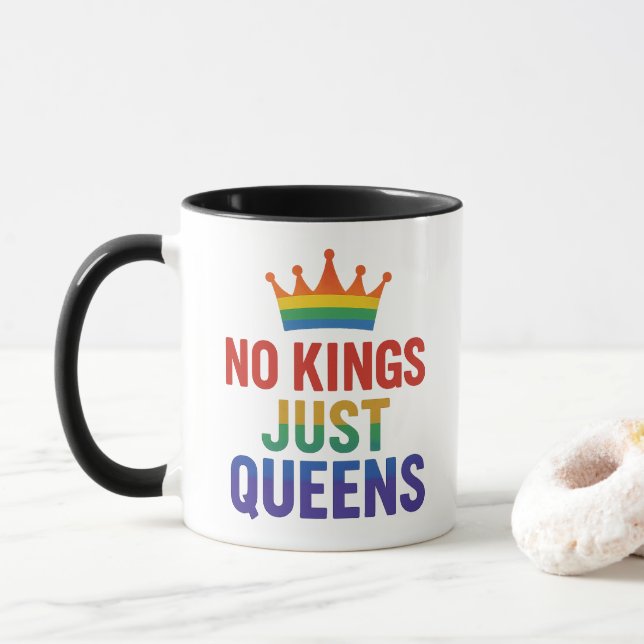 No Kings Just Queens Mug (With Donut)