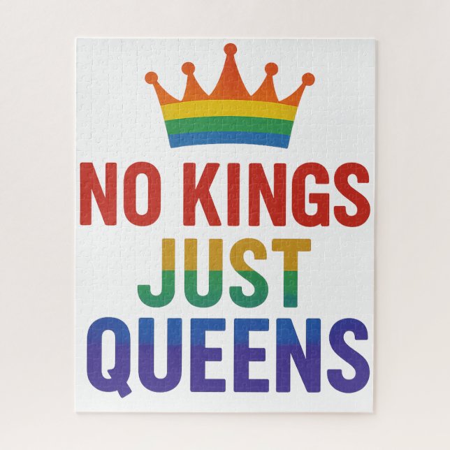 No Kings Just Queens Puzzle (Vertical)