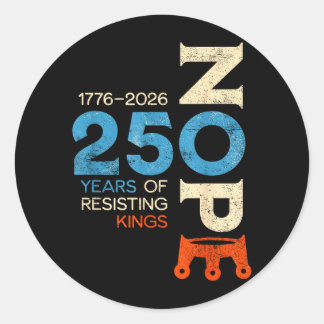 No Kings March 28 2026 Protest Sign Classic Round Sticker
