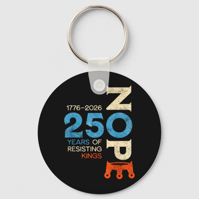 No Kings March 28 2026 Protest Sign Keychain (Front)