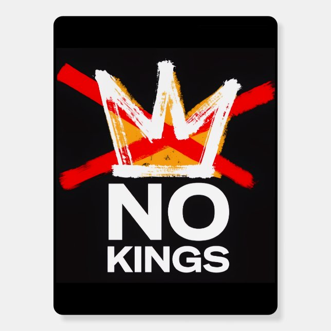 NO KINGS MARCHING  FOAM BOARD (Front)