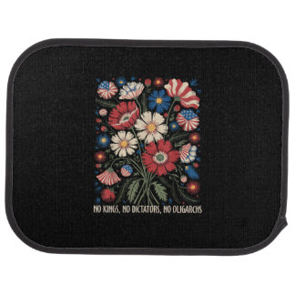 No Kings No Dictators No Oligarchs In America Funn Car Floor Mat