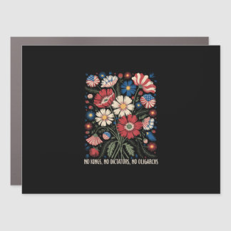 No Kings No Dictators No Oligarchs In America Funn Car Magnet