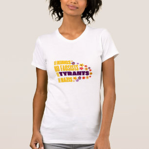 No Kings No Fascists No Tyrants No Nazis Yellow T-Shirt