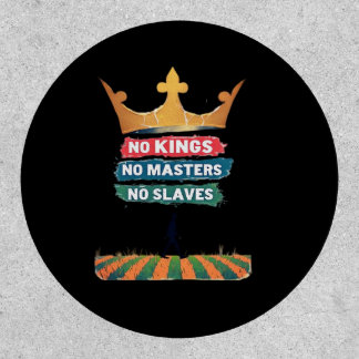 No Kings No Masters No Slaves Anti Authoritarian P Patch