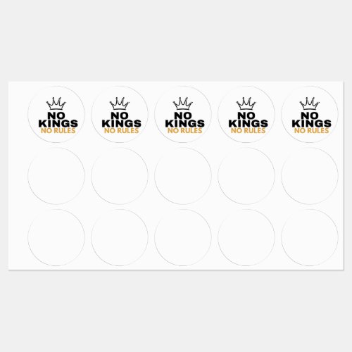 No Kings No Rules Minimal Crown Graphic Design | Labels