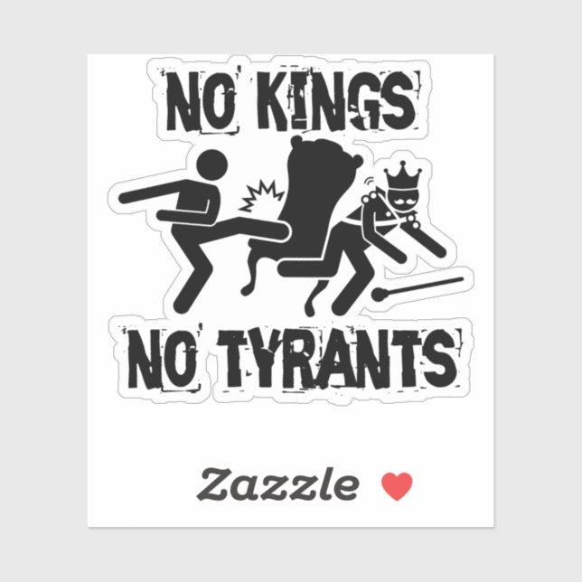 No Kings No Tyrants Sticker (Sheet)