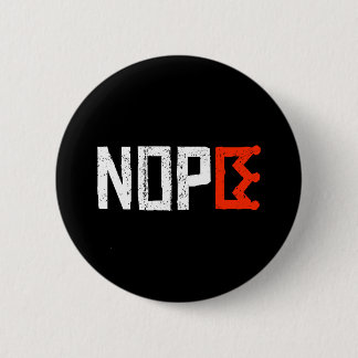 No Kings Nope Protest Sign Horizontal Bold Text Button