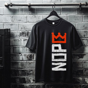 No Kings Nope Protest Sign Vertical Bold Text T-Shirt