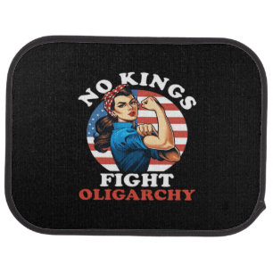 No Kings Oligarchy Retro Classic Car Floor Mat