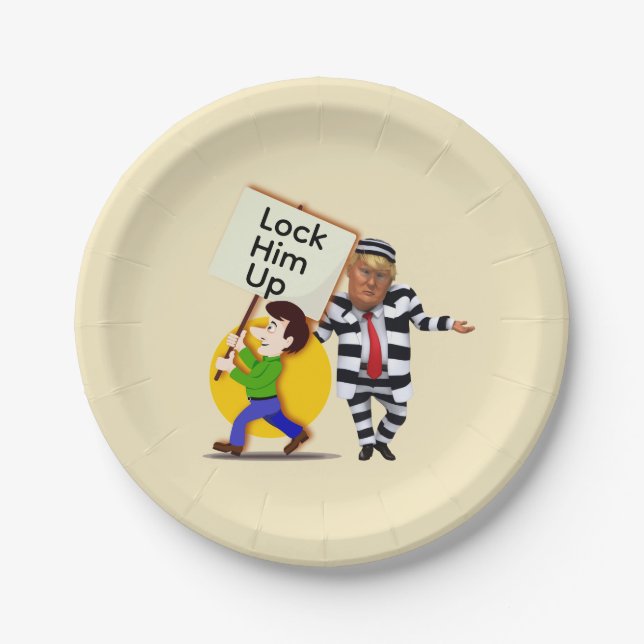 No Kings Paper Plate (Front)