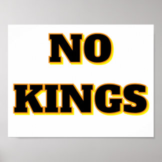 NO KINGS POSTER