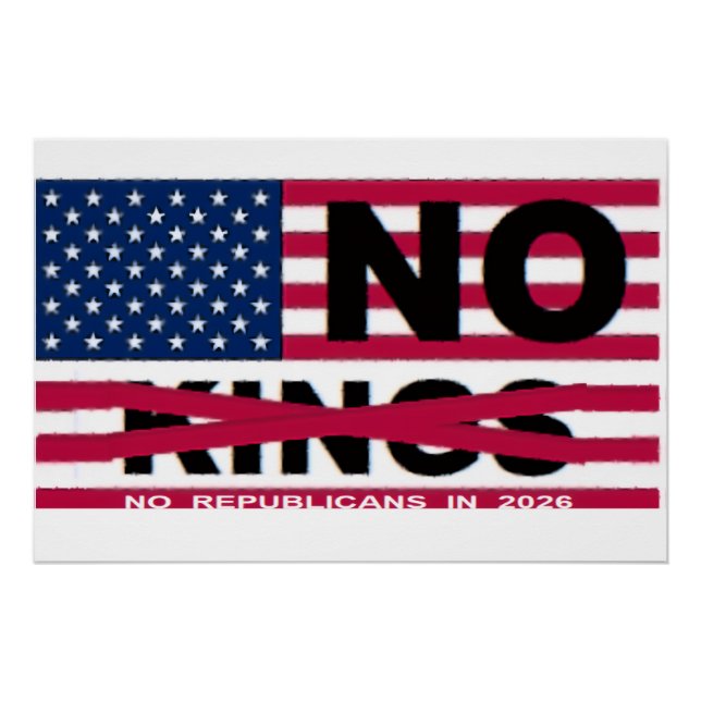 NO KINGS POSTER (Front)