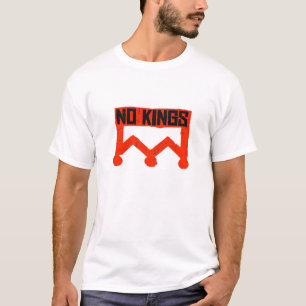 No Kings Protest Graphic Grunge Crown American Cl T-Shirt