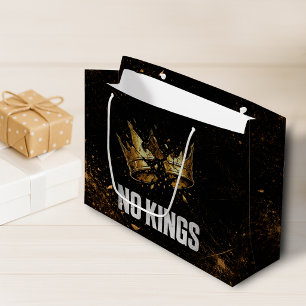 No Kings Protest Large Gift Bag