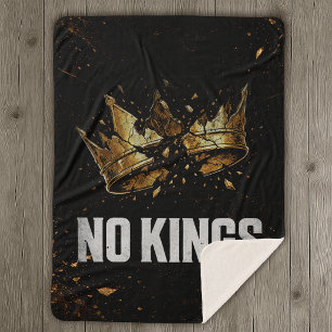 No Kings Protest Sherpa Blanket