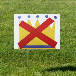 No Kings Protest Sign