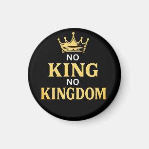 No Kings Protest Sign Vertical 2025 Magnet