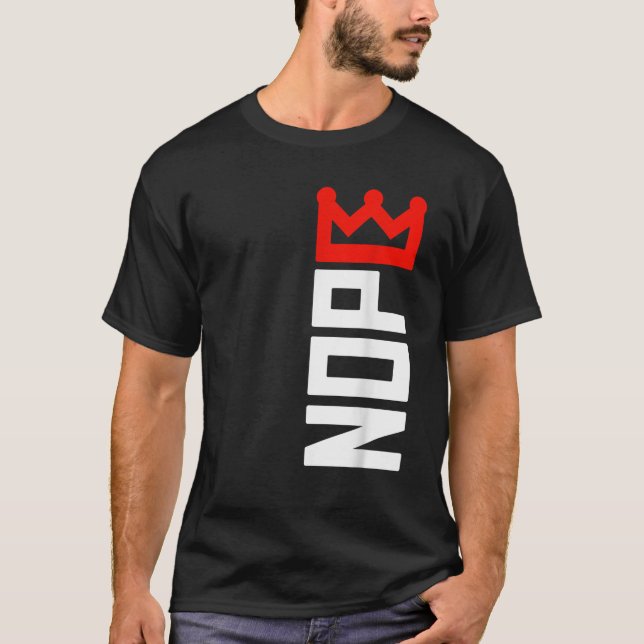 No Kings Protest Sign Vertical T-Shirt (Front)
