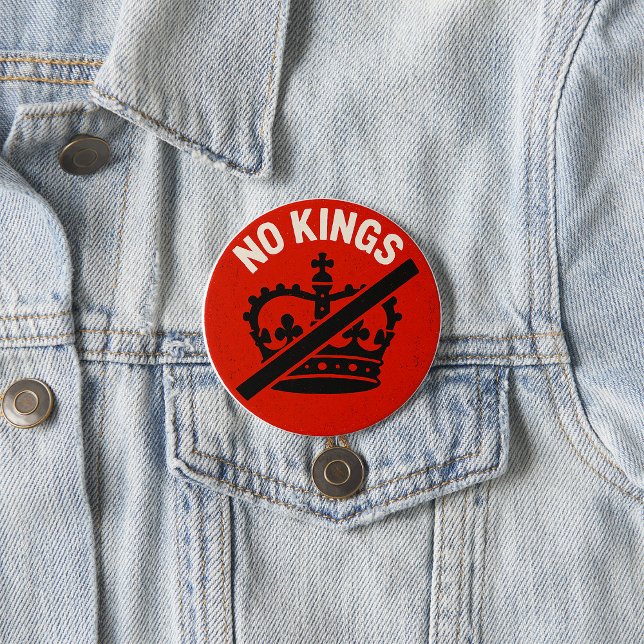 No Kings Protest Symbol Button (Creator Uploaded)