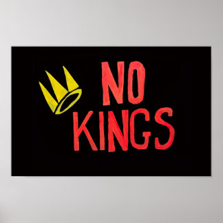 No Kings Proud to be An American Sign