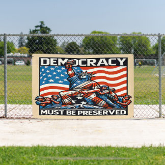 No Kings Save Democracy  Banner