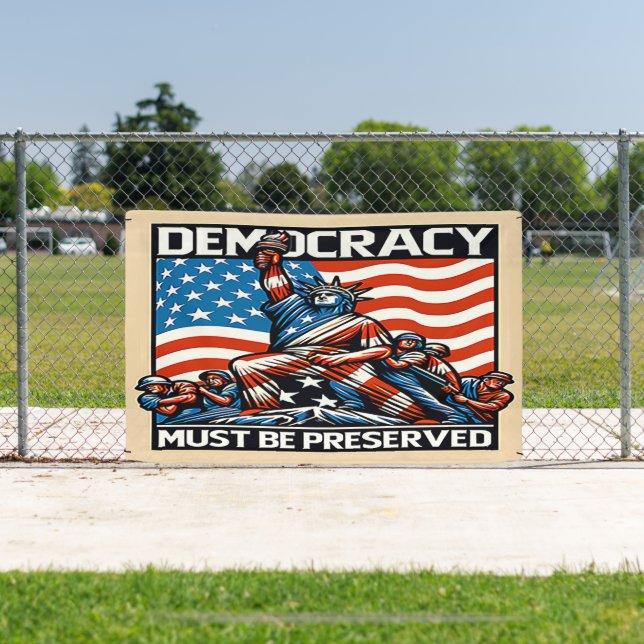 No Kings Save Democracy  Banner (Insitu)