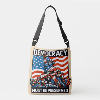 No Kings Save Democracy  Crossbody Bag