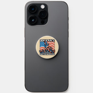 No Kings Save Democracy  PopSocket