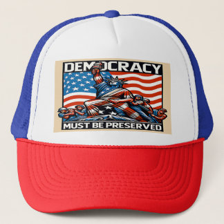 No Kings Save Democracy  Trucker Hat