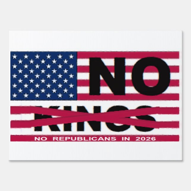 NO KINGS SIGN (Front)