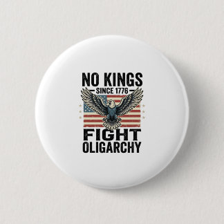 No Kings Since 1776 Patriotic Eagle Vintage Shirt  Button
