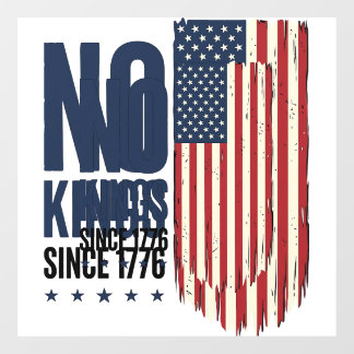 No Kings Since 1776 Patriotic Flag Shirt Design_1 Floor Decals