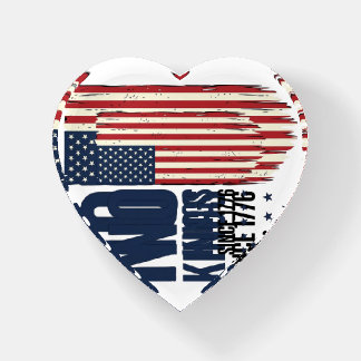 No Kings Since 1776 Patriotic Flag Shirt Design_1 Paperweight
