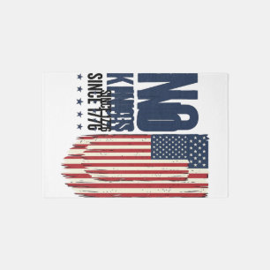 No Kings Since 1776 Patriotic Flag Shirt Design_1 Rug