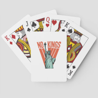 No Kings Statue Of Protest American Classic Poker Cards