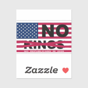 NO KINGS STICKER