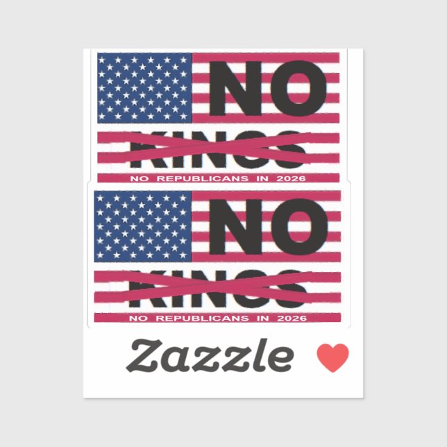 NO KINGS STICKER (Sheet)
